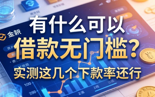 有什么可以借款的无门槛？实测这几个下款率还行