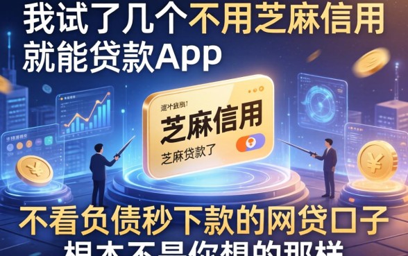 我试了几个不用芝麻信用就能贷款的app，发现不看负债秒下款的网贷口子根本不是你想的那样