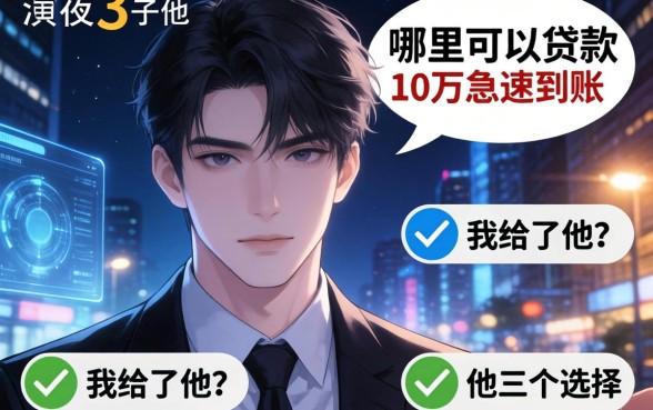 深夜3点他问哪里可以贷款10万急速到账，我给了他三个选择