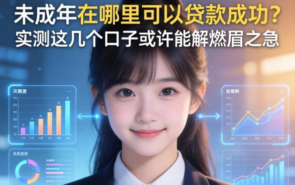 未成年在哪里可以贷款成功？实测这几个口子或许能解燃眉之急