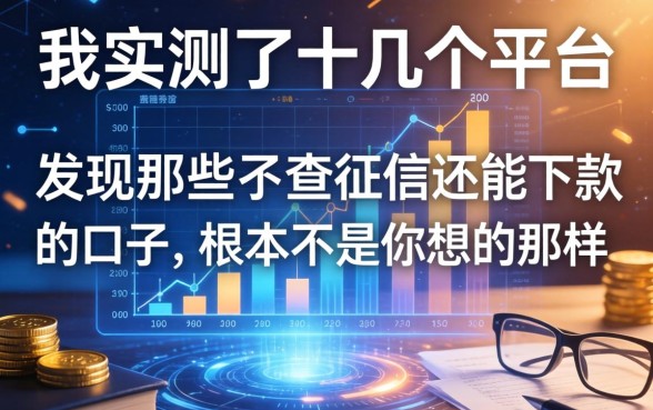 我实测了十几个平台，发现那些不查征信还能下款的口子，根本不是你想的那样