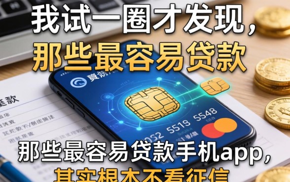 我试了一圈才发现，那些最容易贷款的手机app，其实根本不看征信