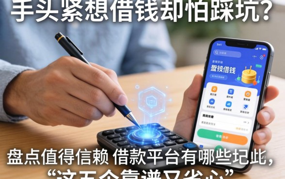 手头紧想借钱却怕踩坑？盘点值得信赖的借款平台有哪些软件，这五个靠谱又省心