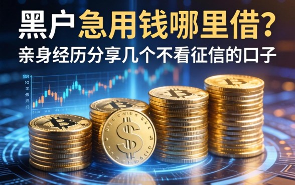 黑户急用钱哪里借？亲身经历分享几个不看征信的口子