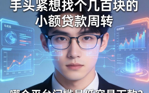手头紧想找个几百块的小额贷款周转，哪个平台门槛最低容易下款？
