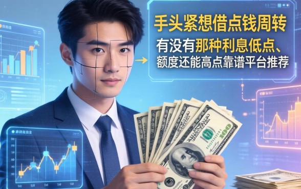 手头紧想借点钱周转，有没有那种利息低点、额度还能高点靠谱平台推荐？