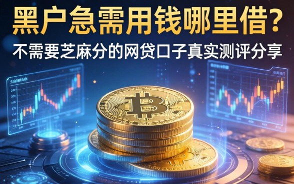 黑户急需用钱哪里借？不需要芝麻分的网贷口子真实测评分享