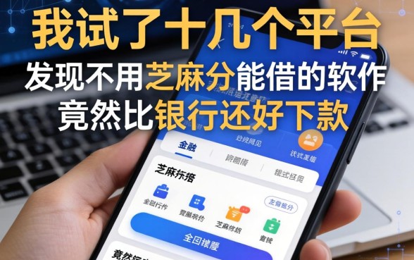 我试了十几个平台，发现不用芝麻分能借的软件竟然比银行还好下款