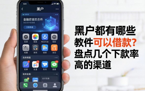 黑户手机上都有哪些软件可以借款？盘点几个下款率高的渠道