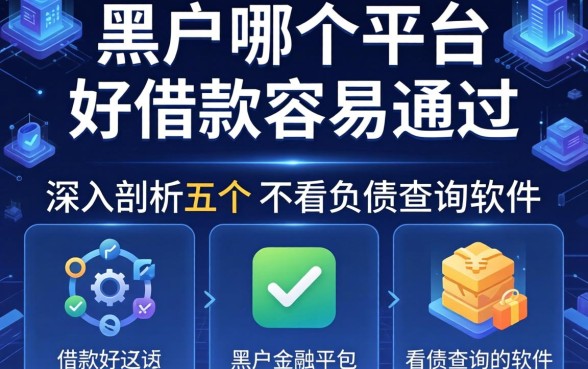 黑户哪个平台好借款容易通过，深入剖析五个不看负债查询的软件