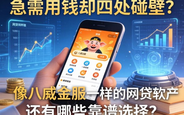 急需用钱却四处碰壁？像八戒金服一样的网贷软件还有哪些靠谱选择？