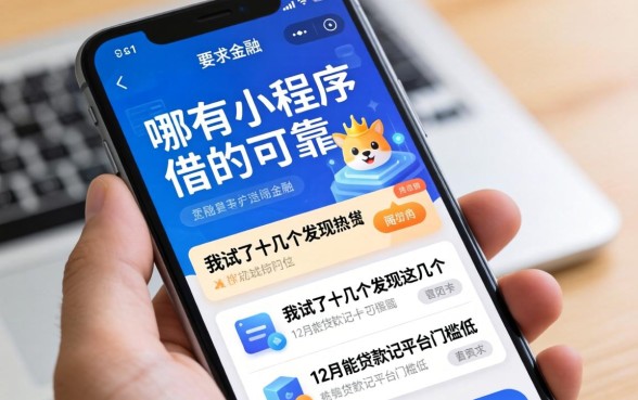 手机哪有小程序借钱的可靠，我试了十几个发现这几个12月能贷款的平台门槛低