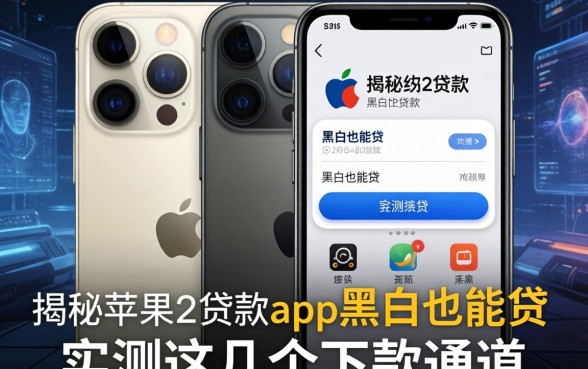 揭秘苹果手机贷款app黑户也能贷，实测这几个下款通道