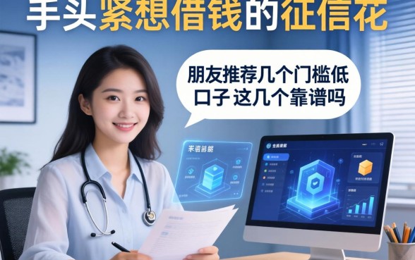 手头紧想借钱但征信花，朋友推荐了几个门槛低的口子，这几个靠谱吗？