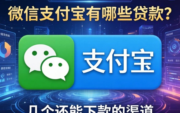 微信支付宝有哪些贷款？整理了几个还能下款的渠道