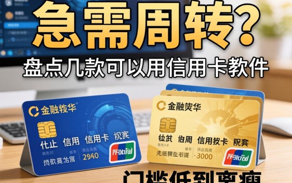 急需周转？盘点几款可以用信用卡的软件，门槛低到离谱