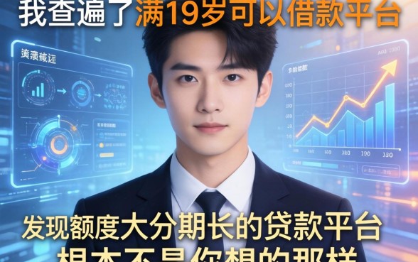 我查遍了满19岁可以借款的平台，发现额度大分期长的贷款平台根本不是你想的那样