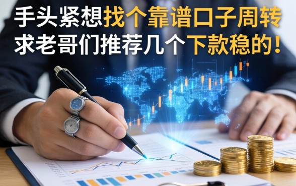 手头紧想找个靠谱口子周转，求老哥们推荐几个下款稳的！