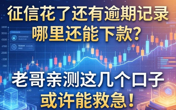 征信花了还有逾期记录，哪里还能下款？老哥亲测这几个口子或许能救急！