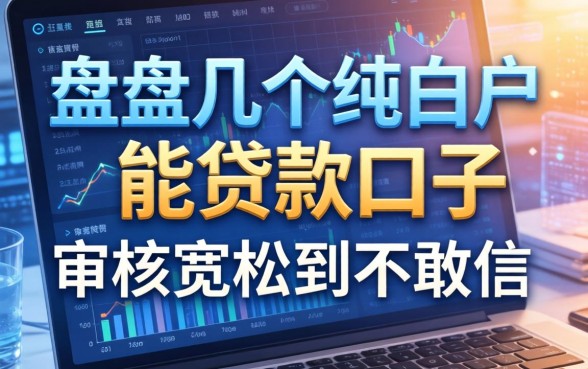 盘点几个纯白户能贷款的口子，审核宽松到不敢信