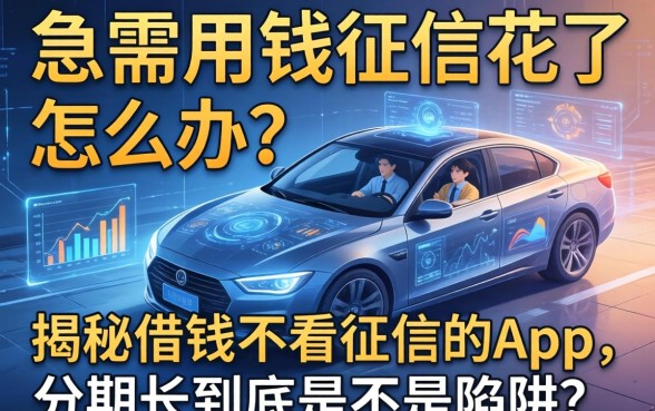 急需用钱征信花了怎么办？揭秘借钱不看征信的app，分期长到底是不是陷阱？