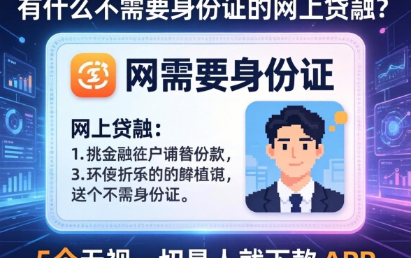有什么不需要身份证的网上贷款，详尽说明5个无视一切是人就下款app