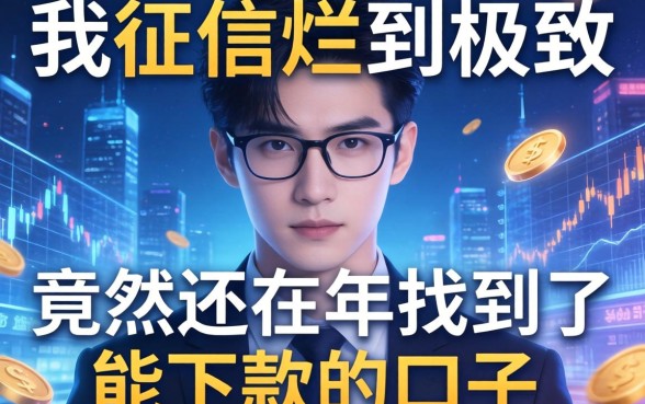 我征信烂到极致，竟然还在2026年找到了能下款的口子