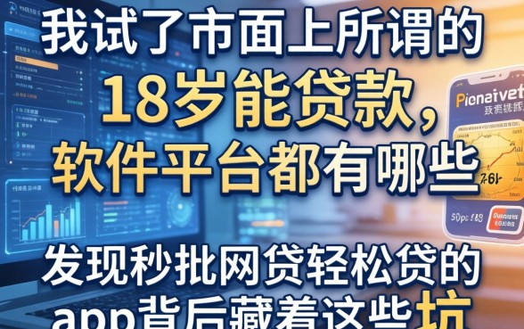 我试了市面上所谓的18岁能贷款的软件平台都有哪些，发现秒批网贷轻松贷的app背后藏着这些坑
