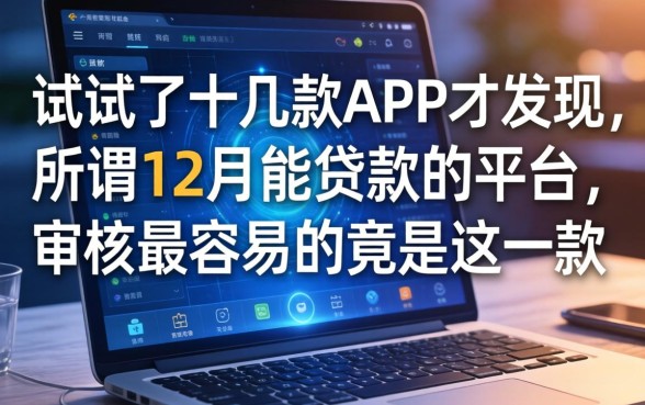 我试了十几款APP才发现，所谓12月能贷款的平台，审核最容易的竟是这一款