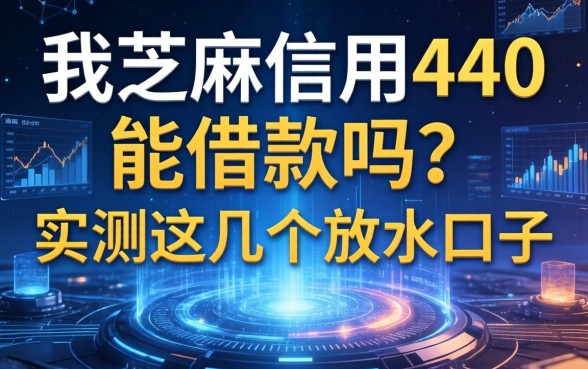 我芝麻信用440能借款吗？实测这几个放水口子