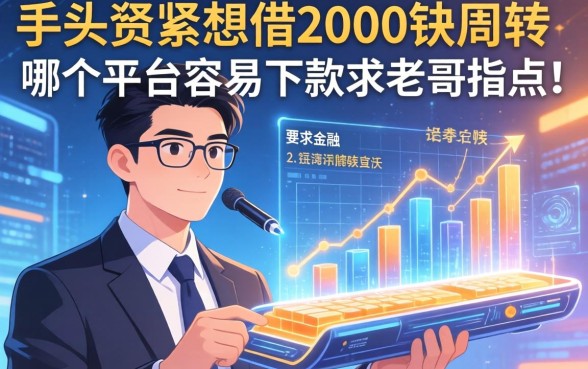 手头紧想借2000块周转，哪个平台容易下款？求老哥指点！