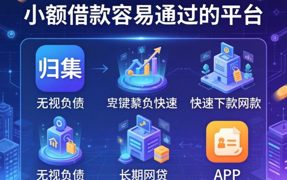 小额借款容易通过的平台，归集五个无视负债快速下款长期网贷的app