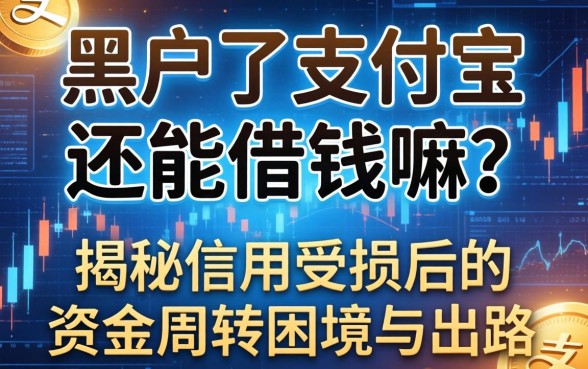 黑户了支付宝还能借钱嘛？揭秘信用受损后的资金周转困境与出路