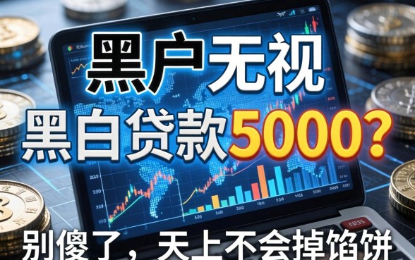 黑户无视黑白贷款5000？别傻了，天上不会掉馅饼