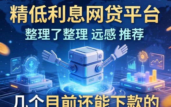 比较低利息的网贷平台推荐：整理了几个目前还能下款的