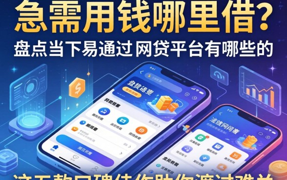 急需用钱哪里借？盘点当下易通过的网贷平台有哪些软件，这五款口碑佳作助你渡过难关