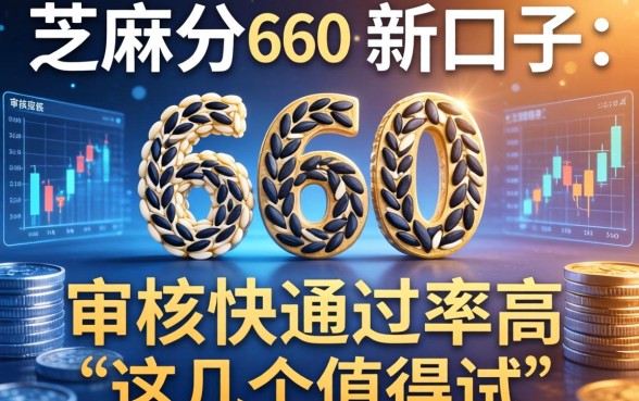 芝麻分660的新口子：审核快通过率高，这几个值得试