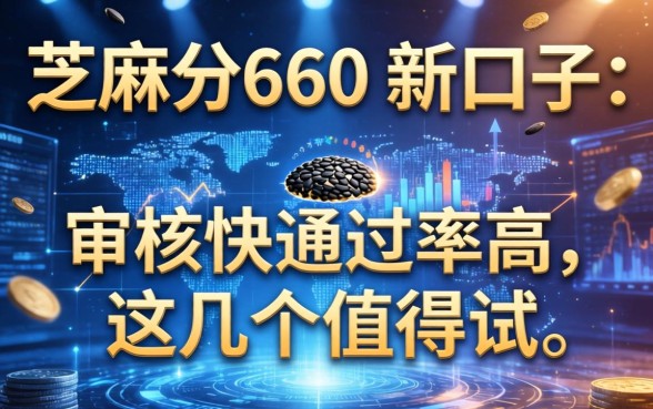 芝麻分660的新口子：审核快通过率高，这几个值得试