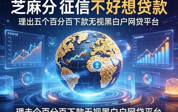 芝麻分和征信不好想贷款，理出五个百分百下款无视黑白户网贷平台