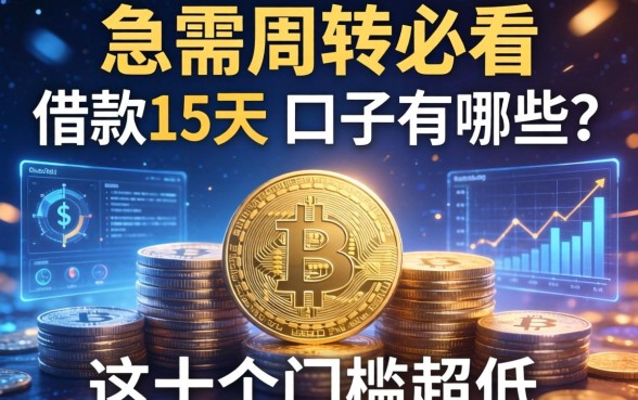 急需周转必看：借款15天的口子有哪些？这十个门槛超低
