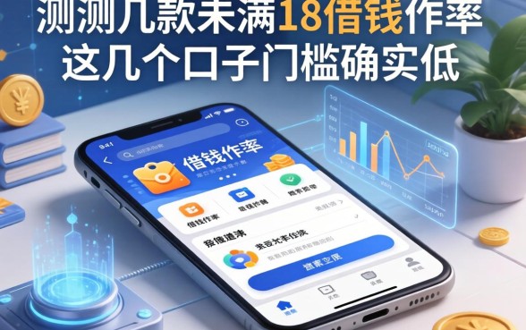 实测几款未满18的借钱软件，这几个口子门槛确实低