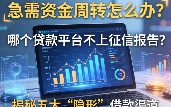 急需资金周转怎么办？哪个贷款平台不上征信报告？揭秘五大“隐形”借款渠道