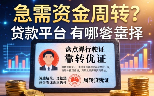 急需资金周转？盘点凭行驶证贷款平台有哪些靠谱选择