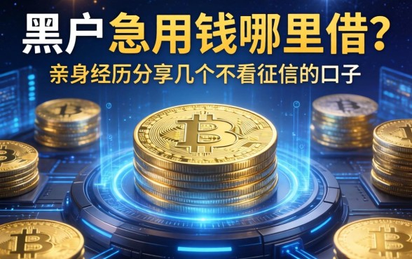 黑户急用钱哪里借？亲身经历分享几个不看征信的口子