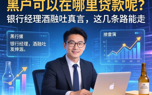 黑户可以在哪里贷款呢？银行经理酒后吐真言，这几条路能走