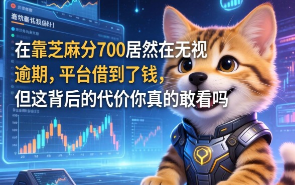 我靠芝麻分700居然在无视逾期的平台借到了钱，但这背后的代价你真的敢看吗