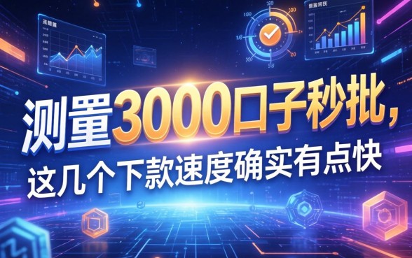 实测3000口子秒批，这几个下款速度确实有点快