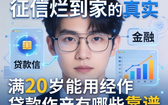 征信烂到家的真实经历：满20岁能用的贷款软件有哪些靠谱