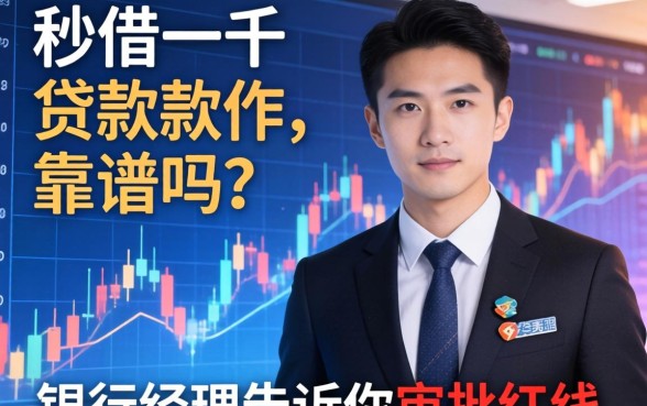 秒借一千的贷款软件靠谱吗？银行经理告诉你审批红线