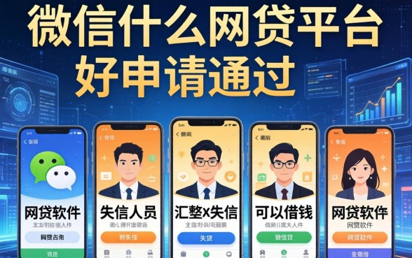 微信什么网贷平台好申请通过，汇整五个失信人员可以借钱的网贷软件
